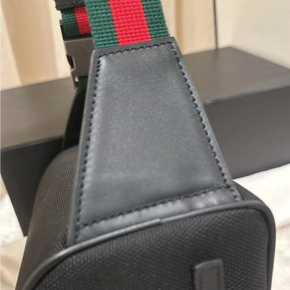Authentic Gucci Black Techno Canvas Belt Bag✨ - Picture 15 of 15